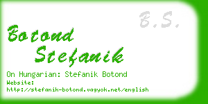 botond stefanik business card